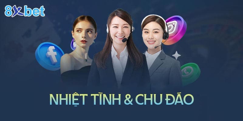 8XBet có đội ngũ CSKH nhiệt tình và chu đáo